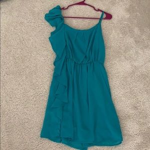 Cute Green Ruffle Dress